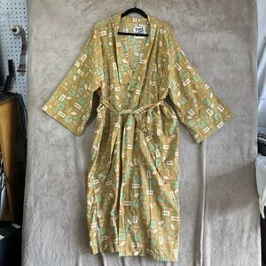 Trek Light Gear Unisex Robe 100% Cotton Belted Pockets Camping Outdoors